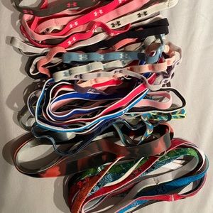 Under Armour Athletic Headbands. 41 pieces